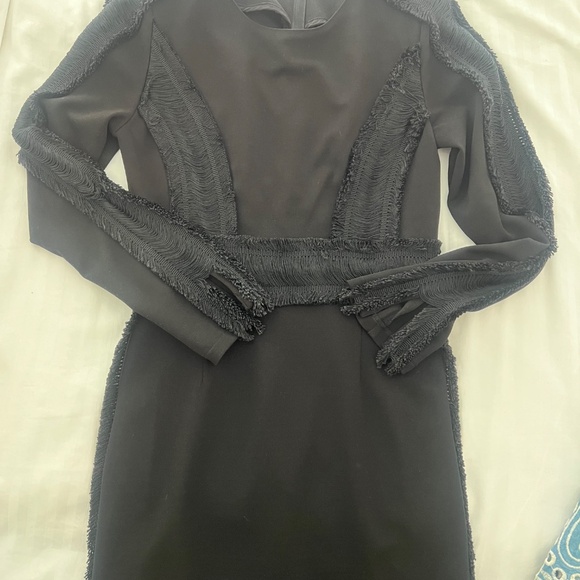 MOSSMAN RESERVING JUDGEMENTS DRESS BLACK SIZE 8 - Picture 6 of 6